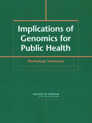 cover image of Implications of Genomics for Public Health